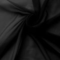 High Quality Black Pure Chiffon Unstitched Fabric for Women, Lightweight and Comfortable. 