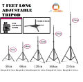 26CM/ 36CM/45CM Ring Light with Mobile Holder and 7ft Tripod Stand RingLight with 7 Feet Stand Three Colours Makeup LED RingLight with Tripod Stand Dimmable Selfie RingLight with USB for Videography and Photography. 