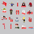 50pc Stickers For Stationery Laptop Skateboard PVC Backpack Water Bottle Bicycle. 
