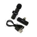 Morui 2 In 1 Mic (GM-H9) - Wireless Microphone For live show , interview and vlogging - Long-range Ecosphere wireless Mic - Microphone For YouTube - Collar Mic - (Compatible With Both IPhone And Type C) | SharkTeck. 