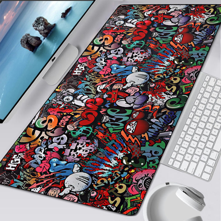 Razer Large Gaming Mouse Pad Thick Non Slip Rubber Base Mouse pad Mice Smooth Cloth Mouse Pads for Computers