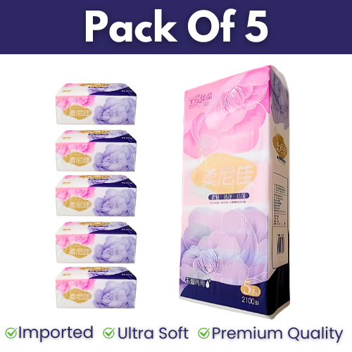 Soft Tissue Packs 4 Ply (420 Sheets,105 Pulls), Facial Tissue Ultra-Soft Luxury Tissues Silky Soft Tissue Packs, Premium Quality perfect for Home, Picnic, office and Restaurant