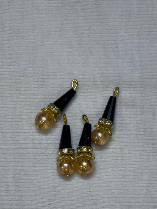 Beautiful Hanging Beads for Necklines – 4 Pcs Pack, Premium Decorative Tassels for Kameez, Trouser & Dupatta, Export Quality Limited Edition Embellishment Accessories, Vibrant Stylish Add-Ons at Just Rs. 149