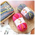 (3ply-80g) Acrylic Double Knit Yarn Ball in Multi Colors- Crochet Knitting yarn ball - Woolen Multi Crochet Thread ball. 