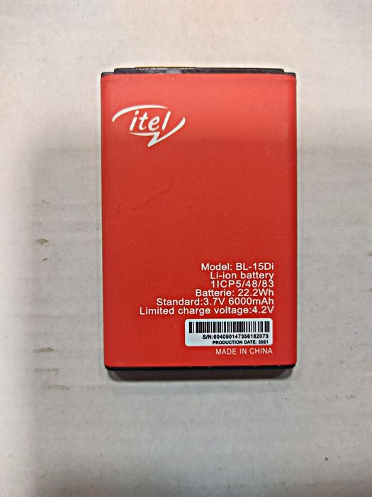 Itel BL-15DI Battery Replacement For Itel 5091 with 1500mAh Capacity-RED