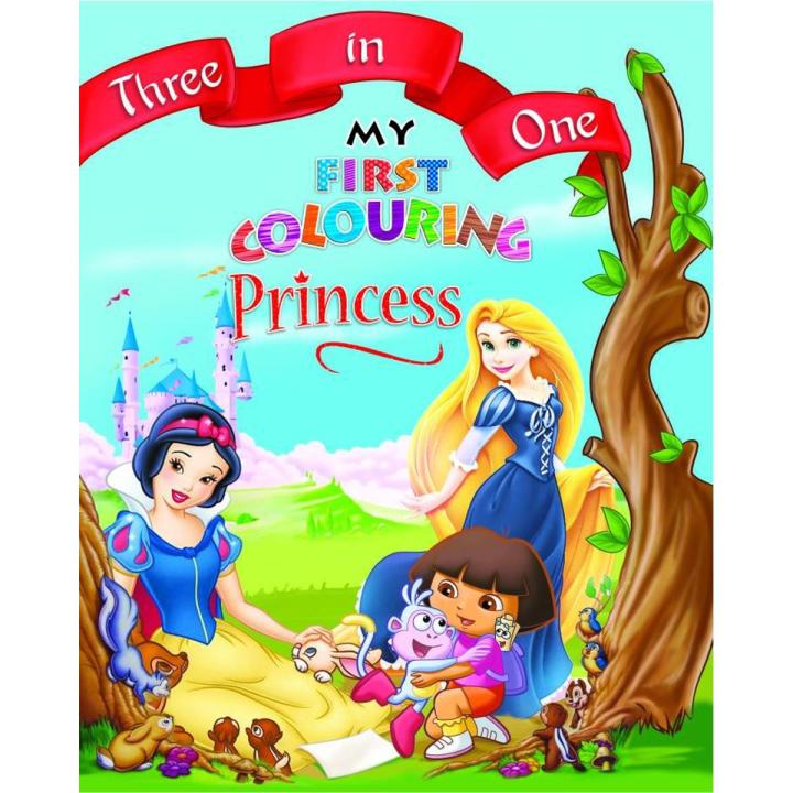 My First Colouring Book Princess (3 In 1)