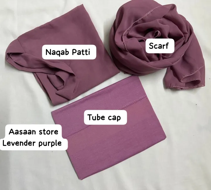 Chiffon%20Georgette%20Hijab%20Scarf%20Plus%20Niqab%20Patti%20Plus%20Cap%20stoller%20for%20girls%20and%20women%20Easy%20to%20wear%20Plain%20Chiffon%20Georgette%20Hijab%20Stoller%20Scarf-%C2%A0%20Dupattas%20-%20Image%203