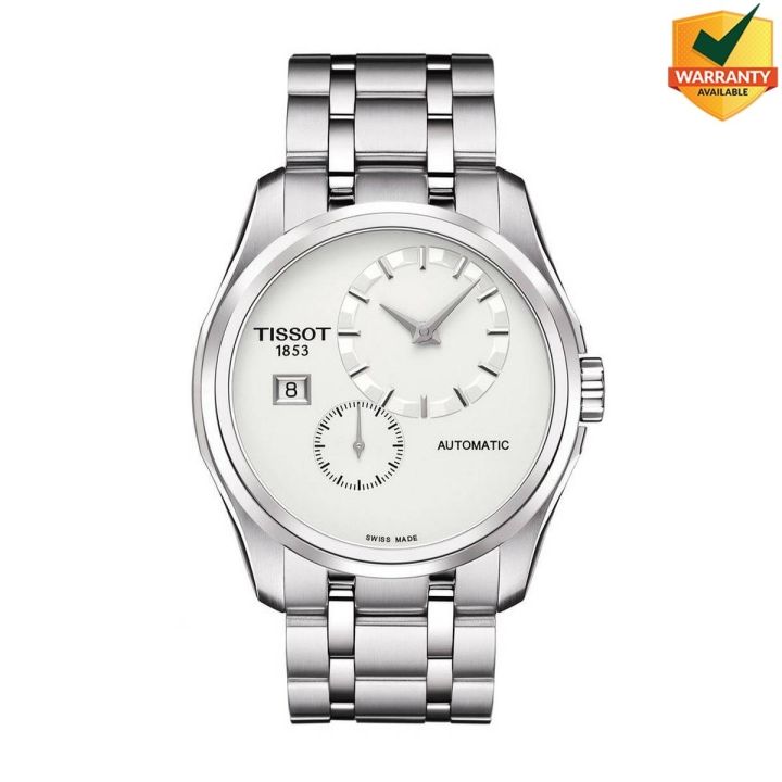 TISSOT COUTURIER AUTOMATIC WHITE DIAL MEN'S WATCH - T035.428.11.031.00