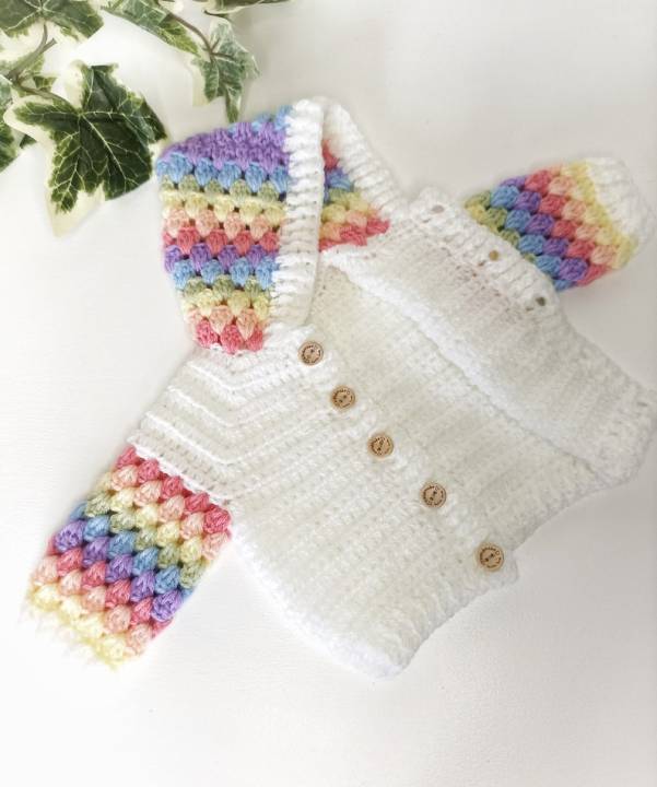 Colorful%20Crochet%20Hoodie%20Sweater%20/%20Handmade%20/%20Woolen%20-%20Image%207