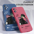 Hontinga for Infinix Hot 9 Play Case Handsome Green Hair Boy Side Design Phone Cover Liquid Silicone Full Cover Camera Shockproof Protective Case. 
