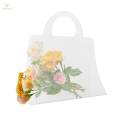 Transparent Flower Gift Florist Packing Bag with Handle Fashion Gift Case Portable. 
