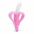 Banana Teether for babies teething toothbrush silicon rubber teether in two colors(without box). 