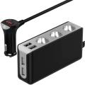 CH-Geek In-Car Multifunction 4-Ports Smart USB Power Charger With Flash Display Warning. 