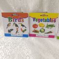 Pack Of 4 Board Books For Kids - Vegetables, Fruit, Birds and Animals - Medium Size - Hard Bound Book For Kids- Kids Books For Early Learning- Reading Book For Kids. 