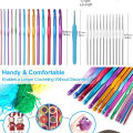 ⚡🔹⚡28 Pcs Crochet Hooks Set Ergonomic Colorful Knitting Needles for Arthritic Hands with Stitch Markers & Large Eye Blunt Needles⚡🔹⚡. 
