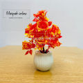 Mini flower Pot Unique Artificial Flowers Plant Home, Office And Kitchen Decoration Purpose Decorating Flowers, Artificial Attractive Flowers For Home, Office And Kitchen Decor ,Party Gift. 