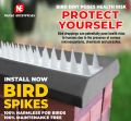 Plastic Bird Spikes Anti Bird Pigeon repellent  1 piece. 
