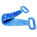 Easy  Kitchen Silicone Back Scrub Bath Shower Silicone Body Brush Silicone Bath Towel Exfoliating Body Brush Belt Wash Body Wash Silicone Body Scrubber Belt. 