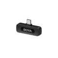 3 Years Warranty - BOYA BY-V20 Wireless Microphone System with USB Type-C Connector for Mobile Devices (2.4 GHz) Plug Play Lapel Clip-on Mic, Cordless Omnidirectional Mini Condenser Mic for Interview Video Podcast Vlog Recording. 