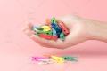 Pack of 20 Tiny Color Full Beautiful Pegs. 