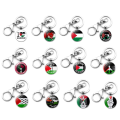 12PCS Palestine Flag Key Chain Key Ring for Women Men Jewelry Gift. 