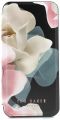 Ted Baker iPhone SE (2016) / 5S Case - Luxury Folio Case/Cover in Flower Design for Women with Built-in Interior Mirror - Porcelain Rose - Black. 