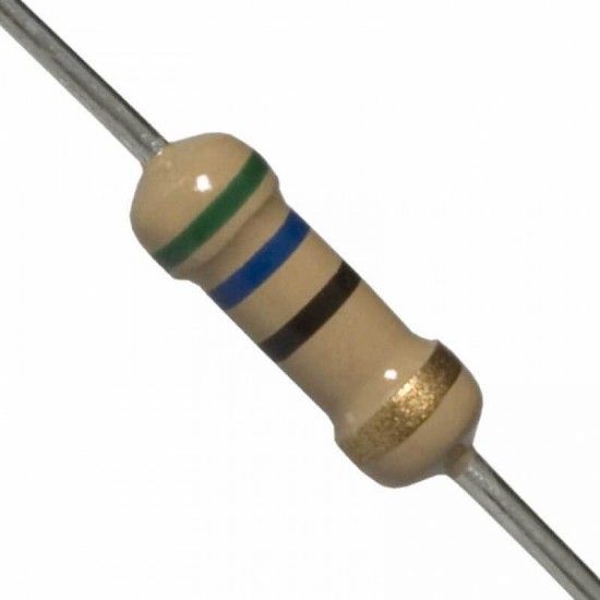 12 Pcs 56 Ω Ohm 1/4 Watt Through Hole Resistor | 56 Ohm Resistance | ±5%