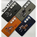 Vivo Y200 – Polo Embroidered Faux Leather Rexine Back Cover | Stylish Polycarbonate Shell Phone Case for Durable Protection | PLC. 