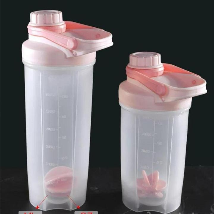 Shaker Bottle (Small), Protein Shaker Bottle for Gym, Gym Bottle, Fitness Sports Protein Mixer Bottle, Water Bottle, Multipurpose Plastic Bottle With Ball, 500 ML Shaker Bottle For Gym Sports Camping Work Home
