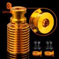 V6 gold heatsink for e3d gold hotend Radiator Remote 1.75MM Direct & Bowden for Feeding  titan extruder AQUA. 