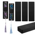 50 Pcs Resin Bookmark Holder 5.9 X 1.8 Inches DIY Bookmarks Display Cards for Bookmark Wrapping. 