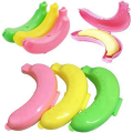 Cute Banana Storage Box Portable Banana Holder for Lunch Boxes, BPA-Free Fruit Container. 