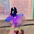 New Wind Power Glowing Toothless Electric Decorative Glowing Car Ornament Wind Power Generation Airplane Motorcycle Decoration. 