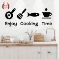 Mister Traders Brand Enjoy Cooking Time DIY Kitchen Restaurant Wooden Wall Art I  Home Decoration Wooden Art Decal, 3D Wooden Wall Art, Wall Decor Art for Home Living Room Bedroom Furniture & Decor Kitchen Dining Room Hanging Wall Decor. 