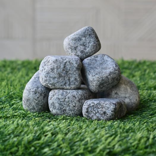 Decorative River Side Stone Square Shape Pebbles- 2kg