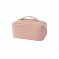 Multifunctional Portable Large Capacity Travel Cosmetic Bag with Handle Makeup Organizer Bag Storage Makeup Bag Waterproof PU Leather Travel Toiletry Bag for Women. 