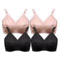 Pack of four women girls pure cotton stuff brazzers black and skin. 