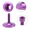 Bicycle Headset Cap MTB Road Bike Stem Headset Top Cap Cover with Screw for 28.6mm Fork Head Tube,Purple. 