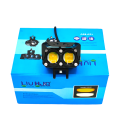 AKE - HJG Mini Driving Dual Lens 60watt 6000LM 3 Function CREE Led Light Yellow White Flasher for Motorcycle bike. 