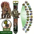 Kids’ Dinosaur Projector Watch - 24 Interactive Patterns, Adjustable Digital Timepiece, Ideal Birthday/Children's Day Gift. 