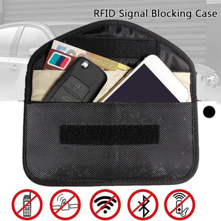 Faraday Bags for Car Keys and Cell Phone, Signal Blocking Key Pouch, Anti Theft Car Protection, Cell Phone Wi-Fi/Mobile/NFC/RF-ID/Keyless Entry Fob Signal Blocking Pouch