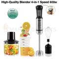 New Hand Blender Set 5-in-1 and 4-in-1 Multifunctional Heavy-Duty 800w Powerful Copper Motor, Coffee Beater & Double Speed Stainless Steel Immersion Blender -Egg beater and Milk Frother -Meat Chopper 600ml -Juicer Machine -Electric Grinder -Food Processor. 