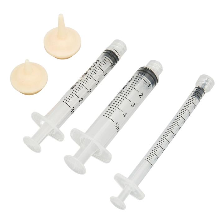 Pet Feeding Nipple Syringes, Professional Push Type Silicone Feeding Nipple Syringes for Newborn Kittens for Small Animals