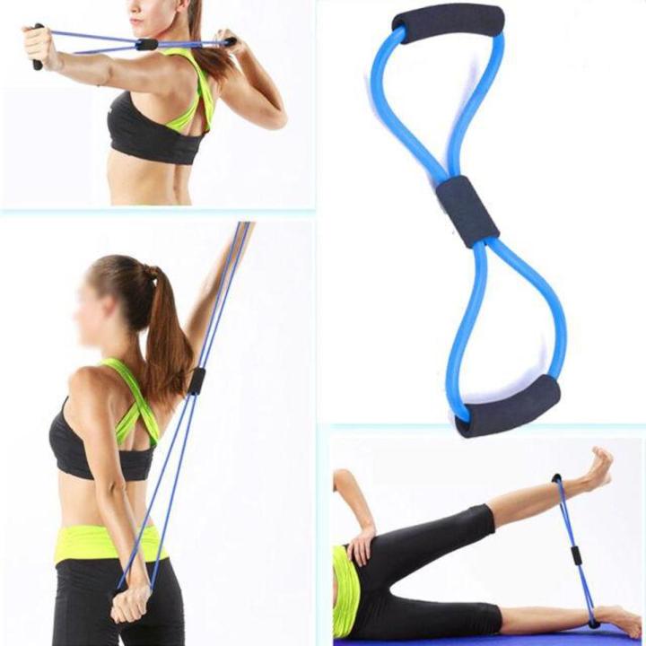 8 Type Muscle Chest Expander Rope Fitness Exercise Yoga Resistance Bands