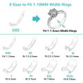8 Piece Set / Ring Size Adjuster for Loose Rings / Invisible Clear Ring Sizer with 8 Sizes / Clear Ring Sizer Resizer. 