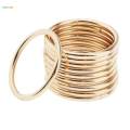 2x 10pcs Welded Iron Metal Rings Macrame Craft. 
