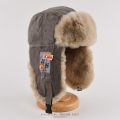 Bomber Hat Men Women Thick Warm Russian Ushanka Fur Hat Fashion Male Female Winter Hat Black Grey Earflap Ski Russian Cap. 