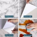 Kitchen Decoration Items For Shelf Marble Sheet Wallpaper Self Adhesive Wall Stickers Vinyl Kitchen Cabinet Cover Kitchen Items Black/White - 1 Roll. 