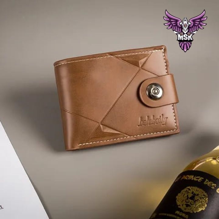 Balebaily PU Leather Men Wallets Short Multi-Card Trifold Wallet For Men's