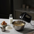 Enviro Hand Mixer HM-890 | 2 Stainless Steel Beaters & Hooks, 5 Speeds with Turbo, 300W, Easy Eject, Cord Storage, Black. 